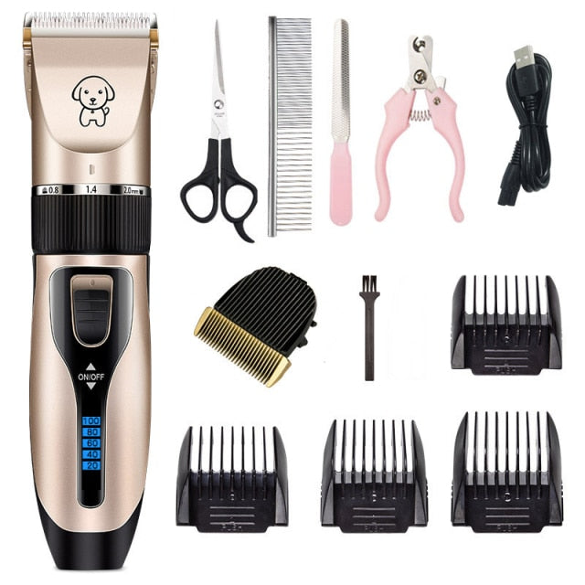 Dicway Pet Cat Hair Clippers for dogs Rechargeable Grooming Shaver professional Set Electric Shear Hair Trimmer for Animal kit