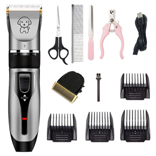 Dicway Pet Cat Hair Clippers for dogs Rechargeable Grooming Shaver professional Set Electric Shear Hair Trimmer for Animal kit