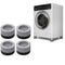 4Pcs Anti Vibration Feet Pads Washing Machine Rubber Mat Anti-Vibration Pad Dryer Universal Fixed Non-Slip Pad