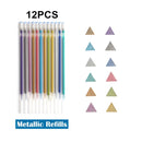 12Pcs/Set Gel Pen Set Glitter Gel Pens For School Office Adult Coloring Book Journals Drawing Doodling Art Markers Promotion Pen