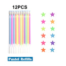 12Pcs/Set Gel Pen Set Glitter Gel Pens For School Office Adult Coloring Book Journals Drawing Doodling Art Markers Promotion Pen