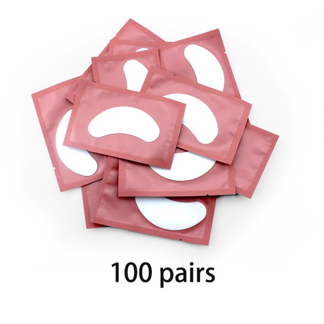50/100 Pairs Eyelash Extension Paper Patches Lint Hydrating Lash Extension Pillow Sticker Under Eye Pads Eyelash Makeup Tools
