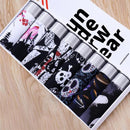 8pcs/lot New Men's Underwear Ice Silk Boxer Summer Breathable Ultra-Thin Smooth Ice Silk Boxer Personalized Tide Boxer Shorts