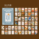 Journamm 50pcs Vintage Paper  for Phone Deco Retro Stationery Supplies Litmus Paper Junk Journal Label Scrapbooking Material