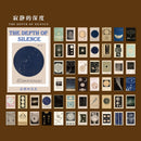 Journamm 50pcs Vintage Paper  for Phone Deco Retro Stationery Supplies Litmus Paper Junk Journal Label Scrapbooking Material