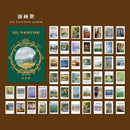 Journamm 50pcs Vintage Paper  for Phone Deco Retro Stationery Supplies Litmus Paper Junk Journal Label Scrapbooking Material