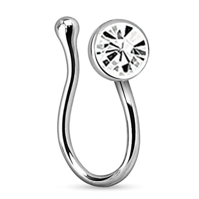 1Piece Stainless Steel Heart Clip On Nose Ring Star Fake Nose Piercing Clip On Cross Nose Clip Fake Jewelry Faux Piercing Nez