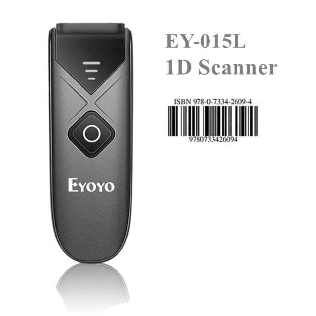 Eyoyo EY-015 Mini Barcode Scanner USB Wired/Bluetooth/ 2.4G Wireless 1D 2D QR PDF417 Bar code for iPad iPhone Android Tablets PC