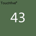 TOUCHFIVE 1 pcs matching Art Markers Brush Pen Sketch Alcohol Based Markers Dual Head Manga Drawing Pens Art Supplies