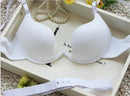 Japanese Deep V Push Up Sexy Bra Underwire Underwear Women Soutien Gorge Thin Half Cup Solid Color Lingerie Beautiful Back