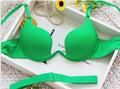Japanese Deep V Push Up Sexy Bra Underwire Underwear Women Soutien Gorge Thin Half Cup Solid Color Lingerie Beautiful Back
