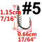 10 or 20 pcs Carp Fishing Hook Barbed Swivel Spring Jig Hook Single Circle Explosion Hook Fly Hook Fishing Accessories Tackle