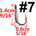 10 or 20 pcs Carp Fishing Hook Barbed Swivel Spring Jig Hook Single Circle Explosion Hook Fly Hook Fishing Accessories Tackle