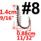 10 or 20 pcs Carp Fishing Hook Barbed Swivel Spring Jig Hook Single Circle Explosion Hook Fly Hook Fishing Accessories Tackle