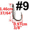 10 or 20 pcs Carp Fishing Hook Barbed Swivel Spring Jig Hook Single Circle Explosion Hook Fly Hook Fishing Accessories Tackle