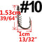 10 or 20 pcs Carp Fishing Hook Barbed Swivel Spring Jig Hook Single Circle Explosion Hook Fly Hook Fishing Accessories Tackle