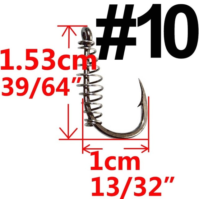10 or 20 pcs Carp Fishing Hook Barbed Swivel Spring Jig Hook Single Circle Explosion Hook Fly Hook Fishing Accessories Tackle