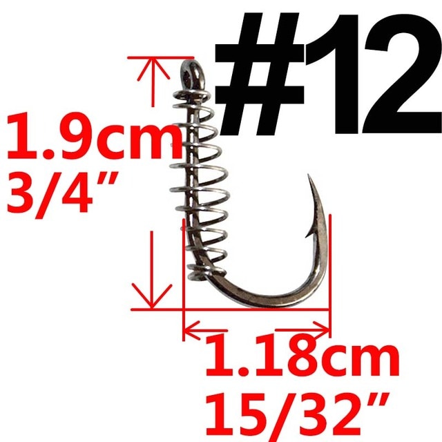 10 or 20 pcs Carp Fishing Hook Barbed Swivel Spring Jig Hook Single Circle Explosion Hook Fly Hook Fishing Accessories Tackle