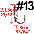 10 or 20 pcs Carp Fishing Hook Barbed Swivel Spring Jig Hook Single Circle Explosion Hook Fly Hook Fishing Accessories Tackle
