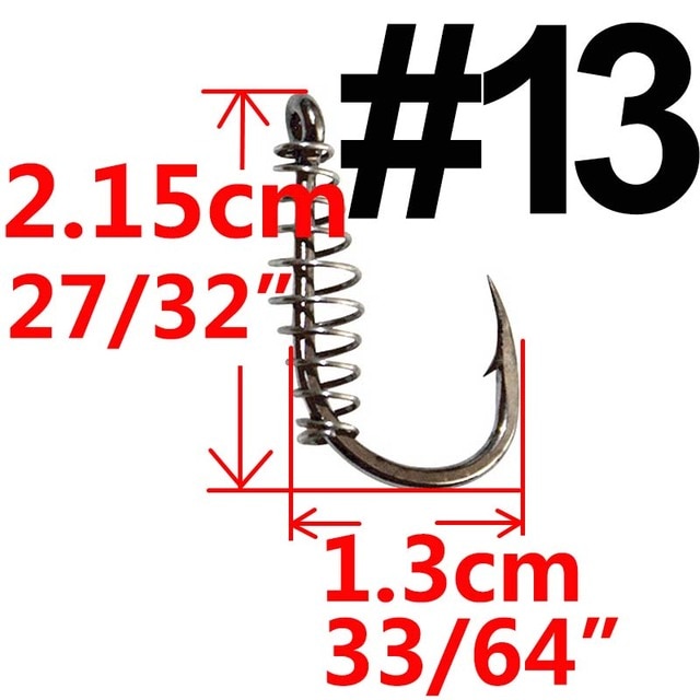 10 or 20 pcs Carp Fishing Hook Barbed Swivel Spring Jig Hook Single Circle Explosion Hook Fly Hook Fishing Accessories Tackle