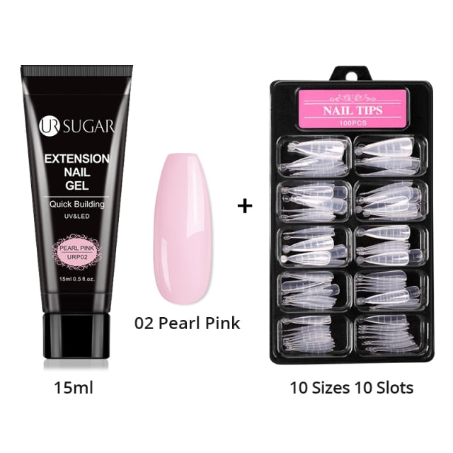 UR SUGAR Acrylic Nail Gel Kit 15ml Quick Building Set Nail Gel Polish For Nail Extensions Acrylic Gel Polish Nail Art
