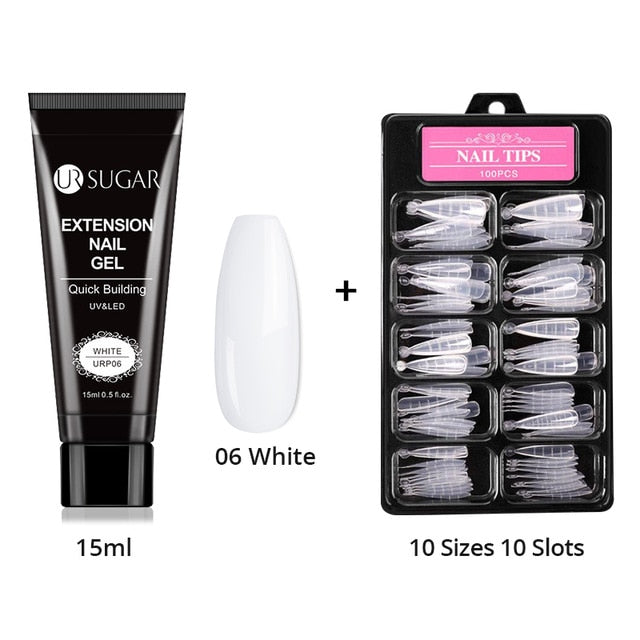 UR SUGAR Acrylic Nail Gel Kit 15ml Quick Building Set Nail Gel Polish For Nail Extensions Acrylic Gel Polish Nail Art