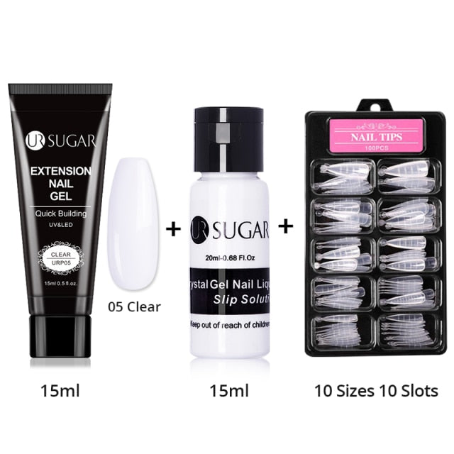 UR SUGAR Acrylic Nail Gel Kit 15ml Quick Building Set Nail Gel Polish For Nail Extensions Acrylic Gel Polish Nail Art