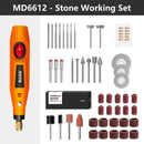 HILDA Mini Drill Rotary tool 12V Engraving Pen With Grinding Accessories Set Multifunction Mini Engraving Pen For Dremel tools