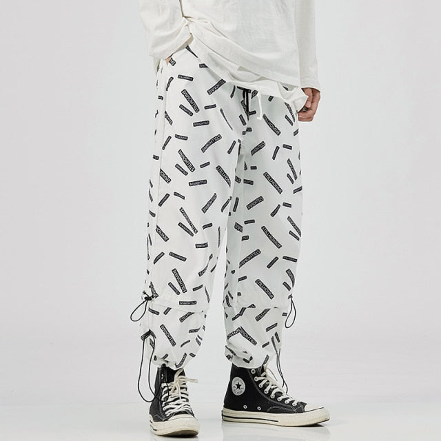 2021 Men's Harem Pants New Fashion Jogger Sweatpants Korean Man Loose Oversized Trousers Funny Streetwear Male Casual Pants 5XL