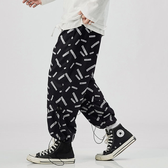 2021 Men's Harem Pants New Fashion Jogger Sweatpants Korean Man Loose Oversized Trousers Funny Streetwear Male Casual Pants 5XL