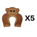 5Pcs/Lot Protection Baby Safety Cute Animal Security Door Stopper Baby Card Lock Newborn Care Child Finger Protector