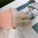 INS Retro Smile Face Ring Female Smile Ring Student Open Finger Adjustable Rings Personality Jewelry