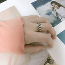 INS Retro Smile Face Ring Female Smile Ring Student Open Finger Adjustable Rings Personality Jewelry