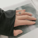 INS Retro Smile Face Ring Female Smile Ring Student Open Finger Adjustable Rings Personality Jewelry