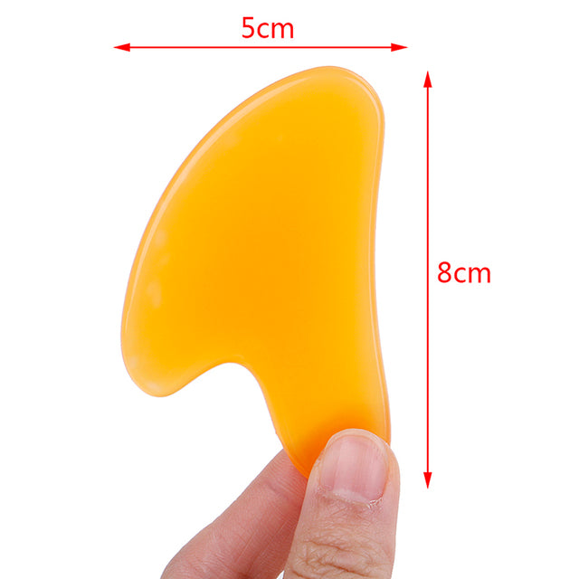Beeswax/Jade Guasha Scraping Massage Scraper Face Massager Acupuncture Gua Sha Board Acupoint Face Eye Care SPA Massage Tool