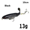 1PCS Whopper Plopper 10cm/13g Topwater Fishing Lure Artificial Hard Bait Plopper Soft Rotating Tail Fishing Tackle Fishing Bait