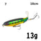 1PCS Whopper Plopper 10cm/13g Topwater Fishing Lure Artificial Hard Bait Plopper Soft Rotating Tail Fishing Tackle Fishing Bait
