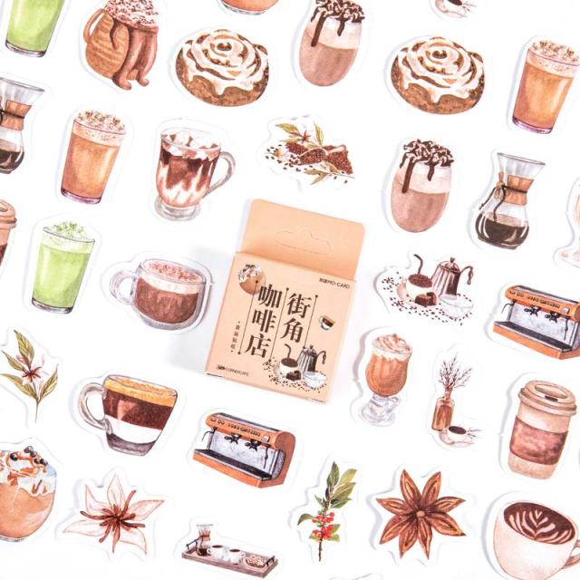 46pcs/set Autumn Flower Sticker Diy Scrapbooking Diary Planner Decoration Sticker Album