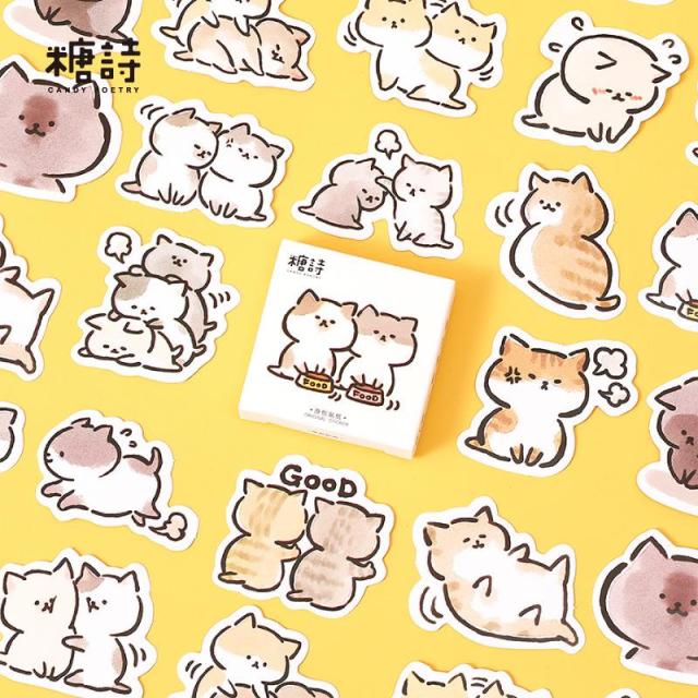 46pcs/set Autumn Flower Sticker Diy Scrapbooking Diary Planner Decoration Sticker Album
