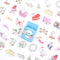 46pcs/set Autumn Flower Sticker Diy Scrapbooking Diary Planner Decoration Sticker Album