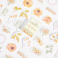 46pcs/set Autumn Flower Sticker Diy Scrapbooking Diary Planner Decoration Sticker Album