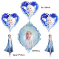 elsa Disney Frozen princess helium balloons 32inch number Baby shower girl foil globos birthday party decorations kids toys