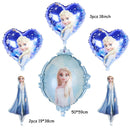 elsa Disney Frozen princess helium balloons 32inch number Baby shower girl foil globos birthday party decorations kids toys