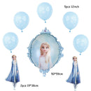 elsa Disney Frozen princess helium balloons 32inch number Baby shower girl foil globos birthday party decorations kids toys