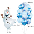 elsa Disney Frozen princess helium balloons 32inch number Baby shower girl foil globos birthday party decorations kids toys