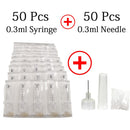 Noninvasive Nebulizer Disposable 0.3ML Syringe Ampoule Head Needle For Hyaluron Pen Meso Injection Gun Anti-wrinkle Lip Filling