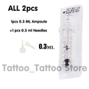 Noninvasive Nebulizer Disposable 0.3ML Syringe Ampoule Head Needle For Hyaluron Pen Meso Injection Gun Anti-wrinkle Lip Filling