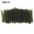 100PCS Terminal Carp Fishing Anti Tangle Sleeves Connect with Fishing Hook Rubber Tip Tube Positioner Terminal Fishing Tackles