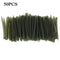 100PCS Terminal Carp Fishing Anti Tangle Sleeves Connect with Fishing Hook Rubber Tip Tube Positioner Terminal Fishing Tackles
