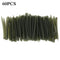 100PCS Terminal Carp Fishing Anti Tangle Sleeves Connect with Fishing Hook Rubber Tip Tube Positioner Terminal Fishing Tackles